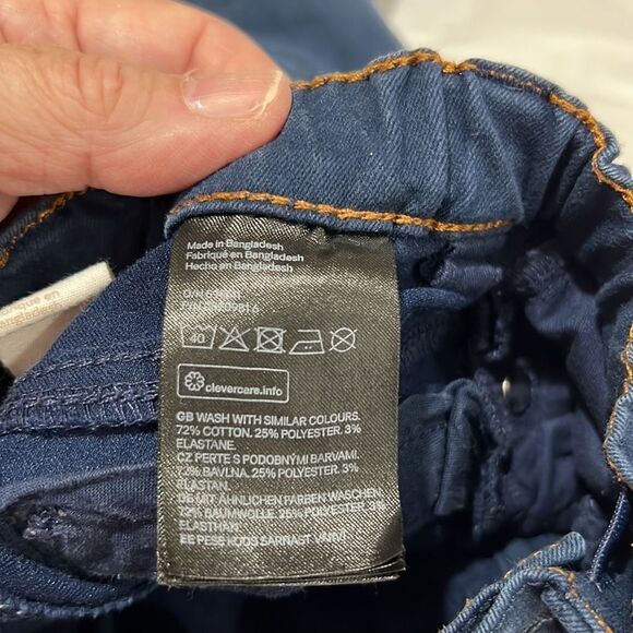 H & M blue denim pants size 12-18 months E UC - Picture 11 of 12